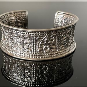 Large Wide Cuff 925 Sterling Silver Bangle